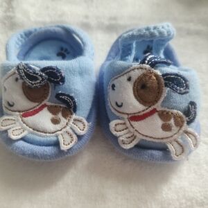 Source Unknown Blue Puppy Kids Slippers